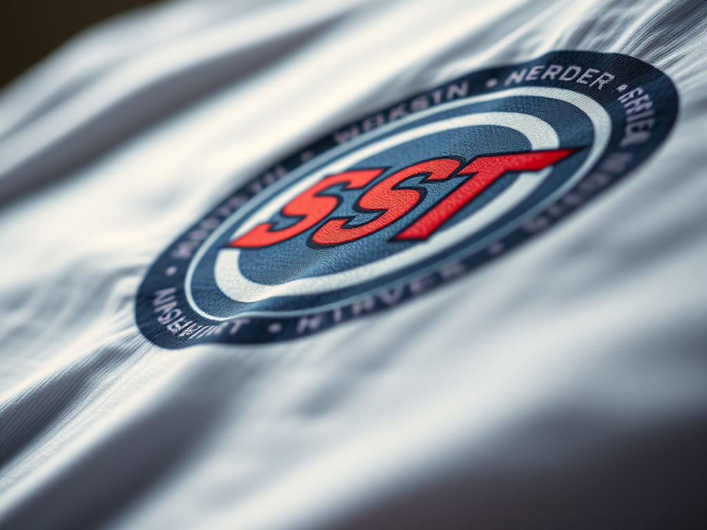 A modern office workspace with a computer monitor displaying a project dashboard, showcasing various colored boxes and tas...